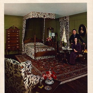 1972 Ethan Allen Galleries Furniture 6-page Vintage Print Ad, Bedroom-Dining Room-Family Room, Retro Classic Advertisement, Home Decor image 1