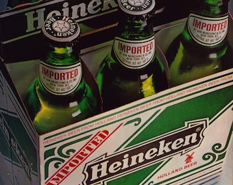 Vintage 1984 Heineken Holland Bier Werbung Wandkunst Retro Bar Decor Classic Beer Print Home Bar Geschenk