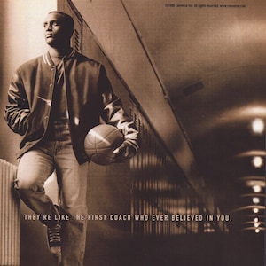 1998 Converse All Star Shoes Vintage Magazine Print Ad, NBA Cleveland Cavaliers Brevin Knight, Original Retro Classic Advertisement