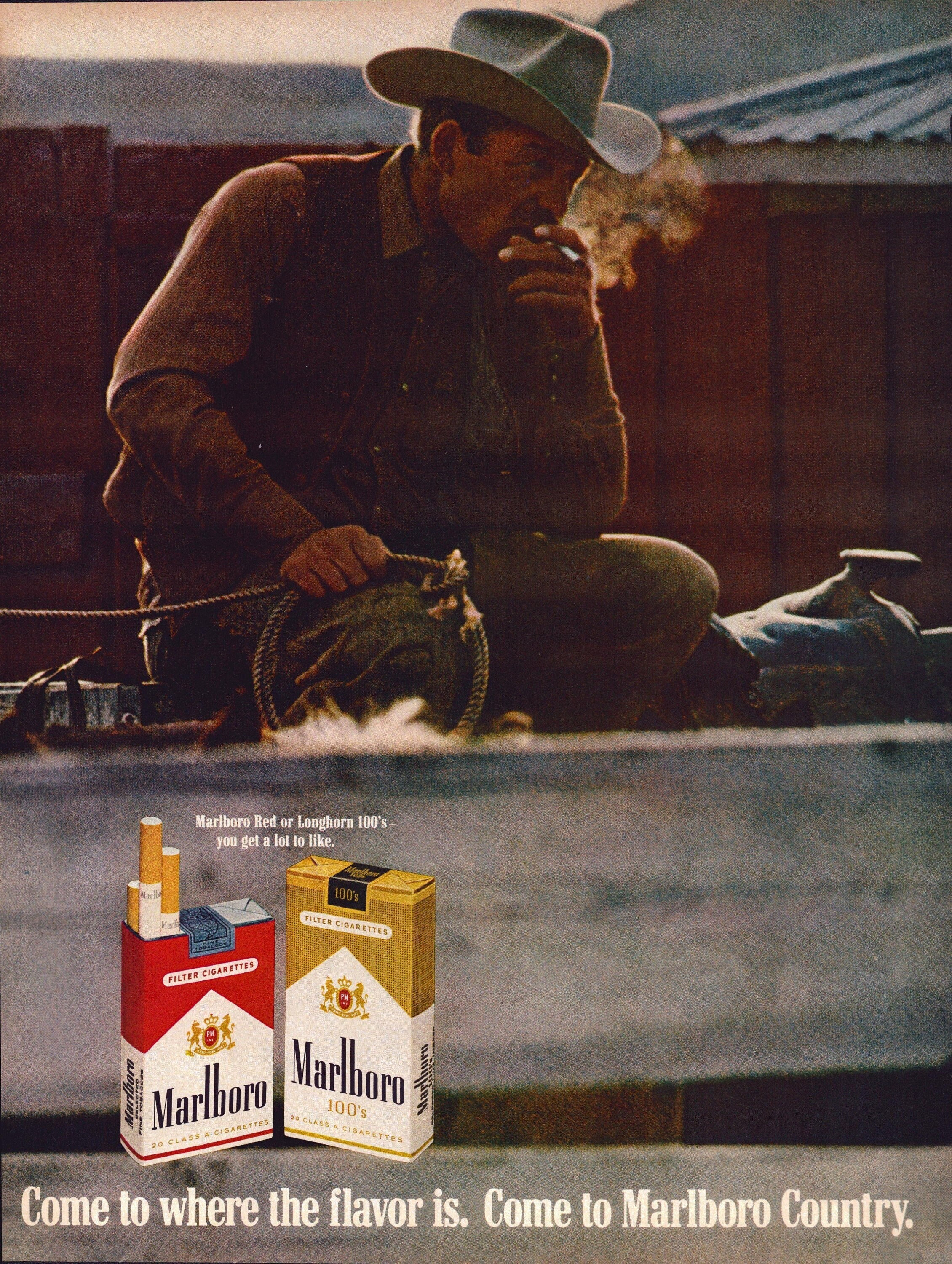 1969 Marlboro Cigarettes Vintage Print Ad Smoking Enthusiast Gift Wall  Decor