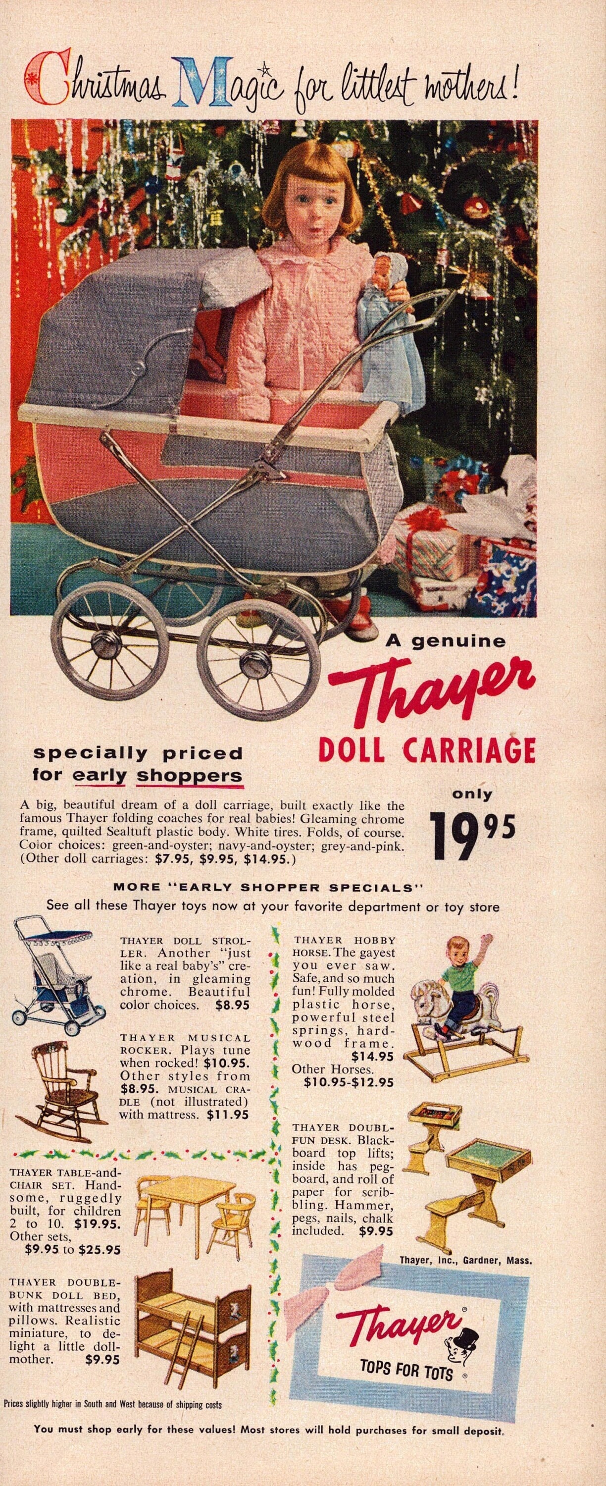 Thayer top baby carriage