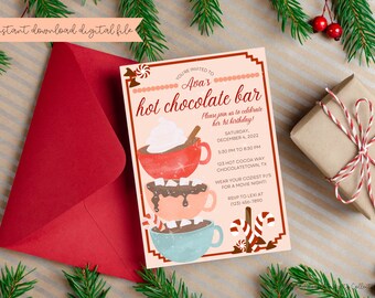 Chocolate Party Invitation INSTANT DOWNLOAD Desserts Birthday - Etsy