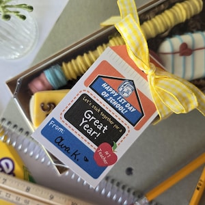 Cadeaukaartje 1e schooldag leraar direct downloaden - eerste schooldag cadeau voor leraar - cadeau leraar - goodiebag voor leraar - digitaal