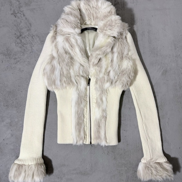 Vintage fur fluffy jacket