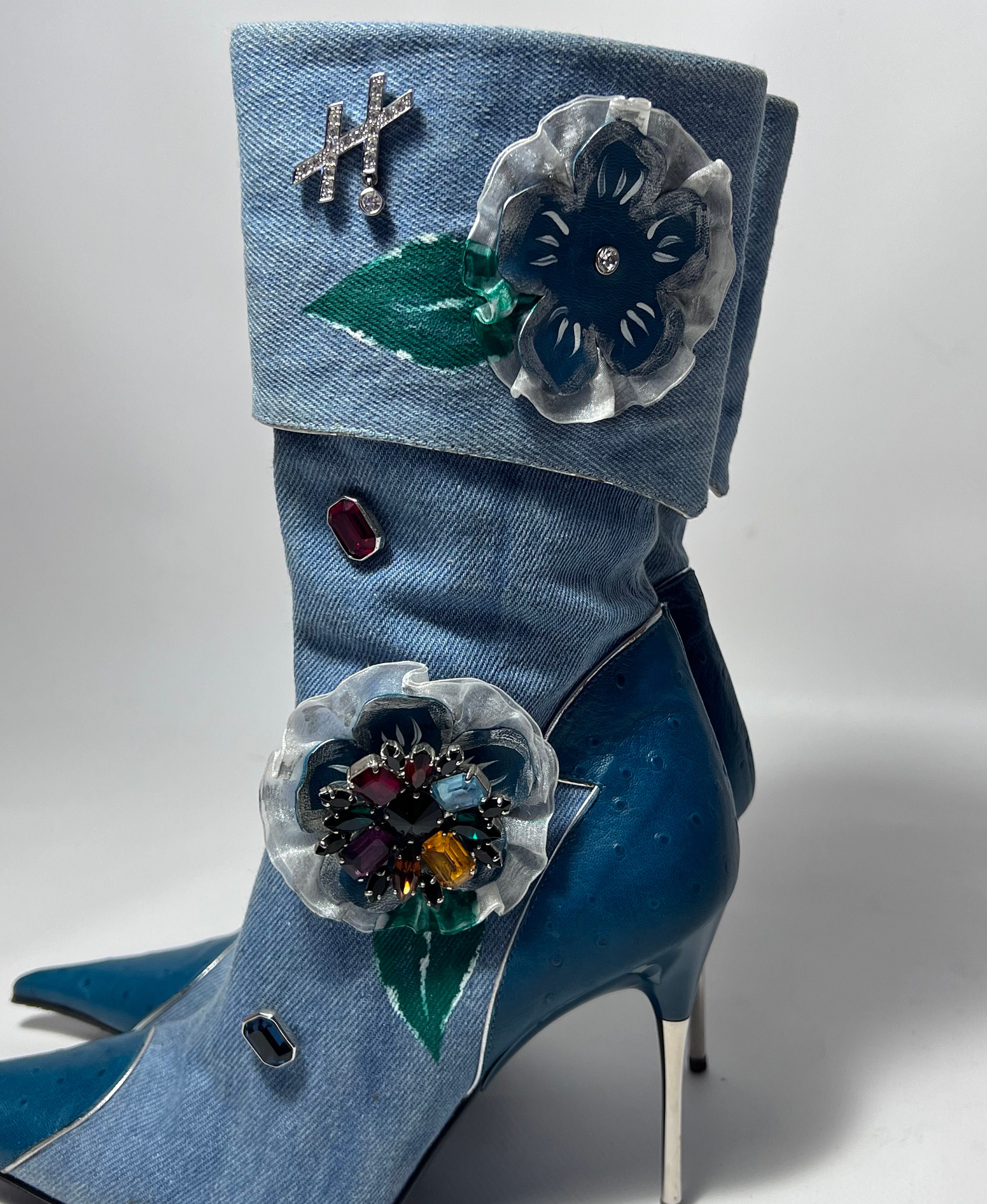 Y2k Vintage Hamlet Couture 2000s Boots Etsy