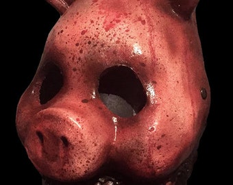 手作りラテックスホラー豚マスク - Le Pig ラテックスフェイス
