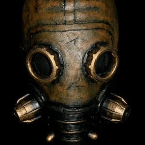 Handmade Latex Horror Mask - Eli Gas Mask Style Latex Face Mask - Original