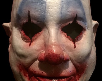 Handmade Latex Horror Clown Mask - Dirty Frank Latex Face Mask