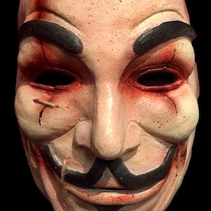 Handmade Latex Horror Mask - Anon Latex Face Mask