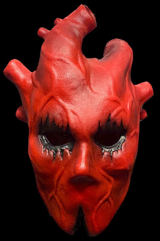 Handmade Latex Horror Heart Mask - Shin Double Sided Full