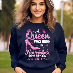 Queens are born in november ring hot sale