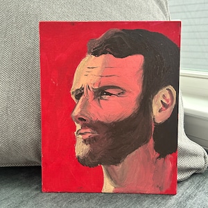 Rick Grimes TWD Oil Painting Canvas 8X10 Original