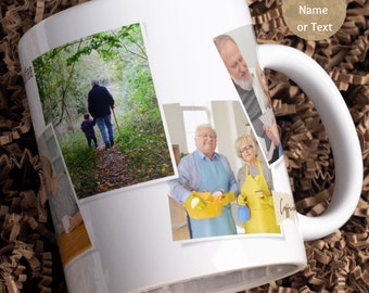 Photo Collage Mug Personalized, Custom Photo Print Mug, Collage Vision Board Photo Mug, Family Vacation Photo Mug, Christmas Wedding Photos