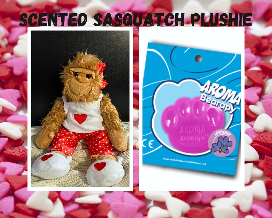 Scented Valentine Sasquatch Plushie Stuffy or Lovey Etsy