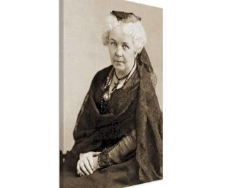 Elizabeth Cady Stanton - Canvas Print Portrait