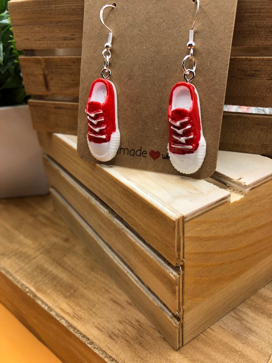 Sneaker Charm Earrings Shoe Earrings Womens Earrings Womens Jewelry Womens Accessories Birthday