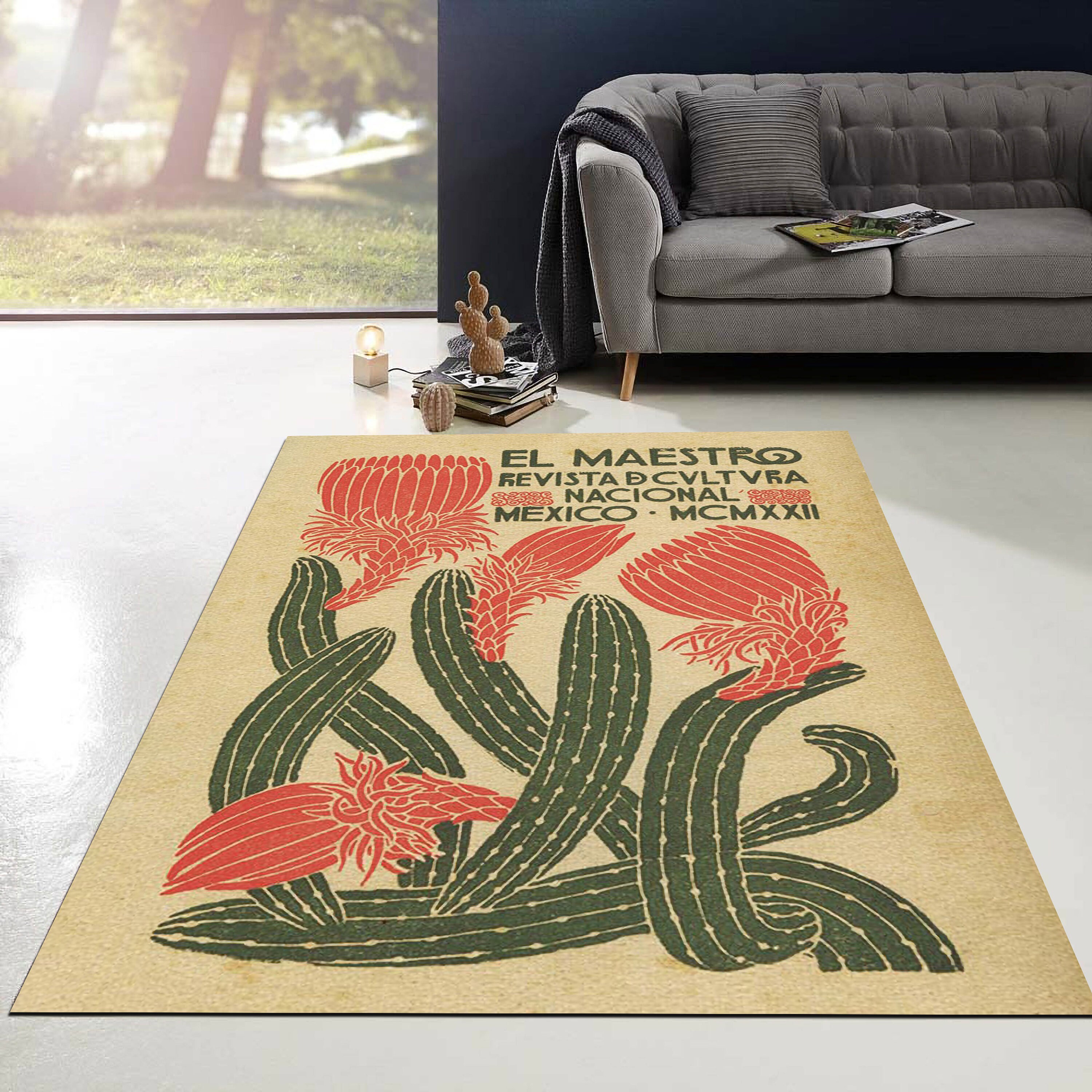 Mexican Exhibition Rugs, El Maestro Rugs, Home Floor Decor, Cactus Rugs ...