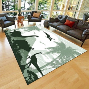 Dinasour Pattern Rugs, Kids Animal Rug, Play MAt Rug, Kids Rug, Dinosaur Rugs, Entry Rugs, Large Rug, Anti-Slip Carpet Rugs,