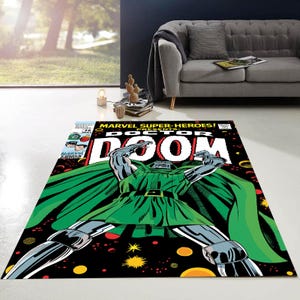 Doctor Doom, Doom Carpet, Doom Comics, Comic Book Area Rug, Dr Doom Special Issue