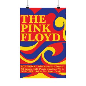 Pink Floyd Vintage Concert Poster