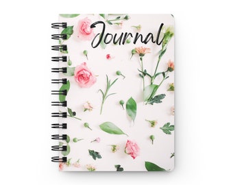 Rosebud Spiral Bound Notebook, birthday gifts, journals for girls, journals for men, journals for women, back to school