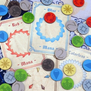 Tokens de Reserva de Mana e Rastreadores de Impostos de Comandante para MTG