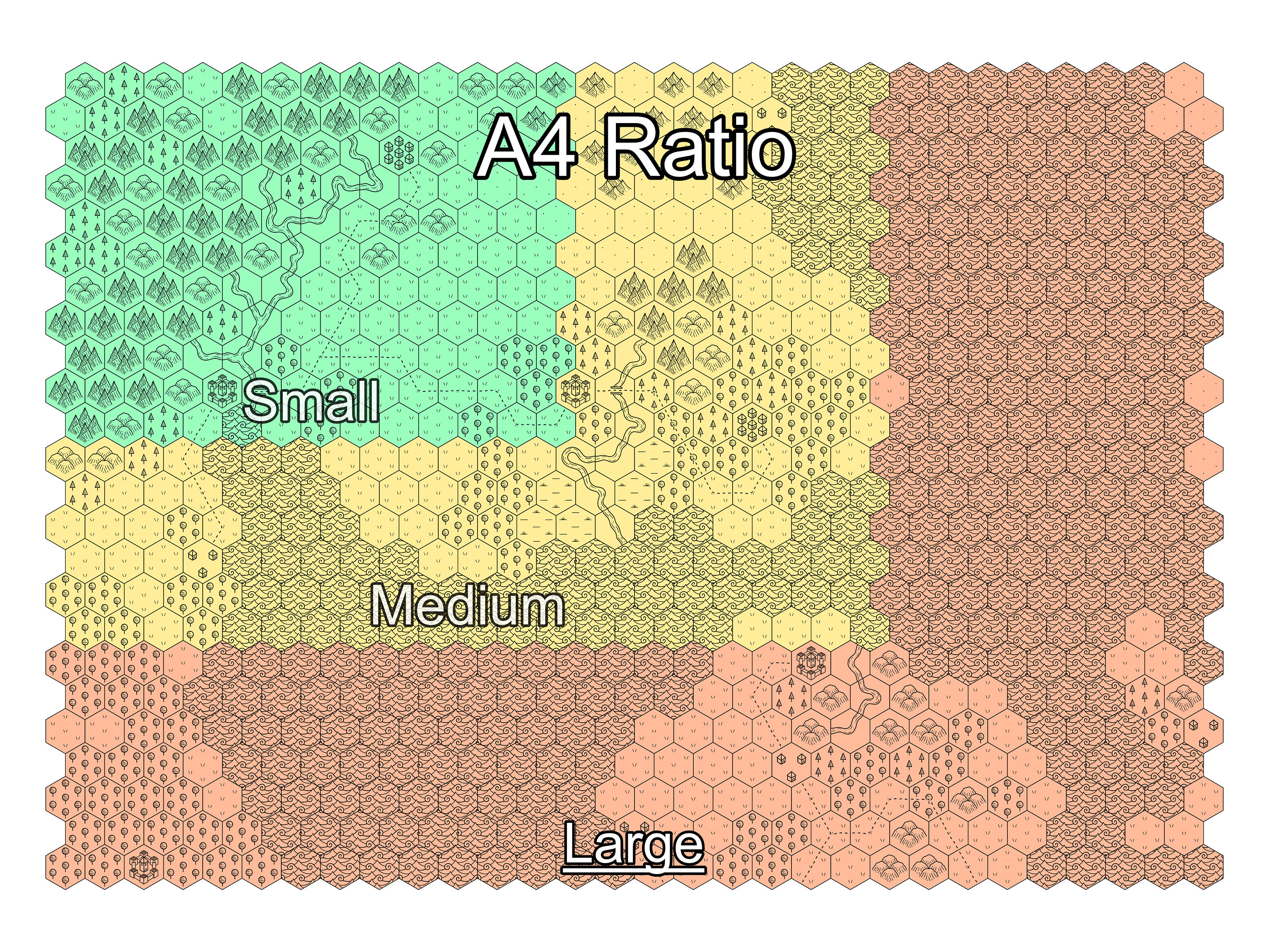 Custom Hex Map - Large - Etsy