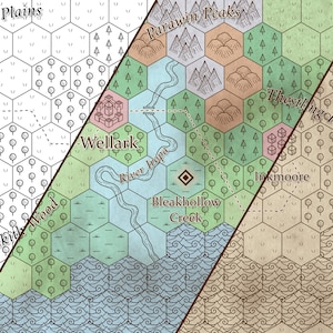 Carte hexagonale personnalisée - Moyenne