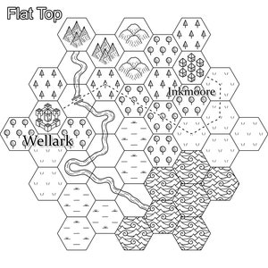 Custom Hex Map - Medium - Etsy