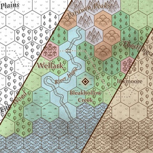 Aangepaste hexadecimale kaart: groot