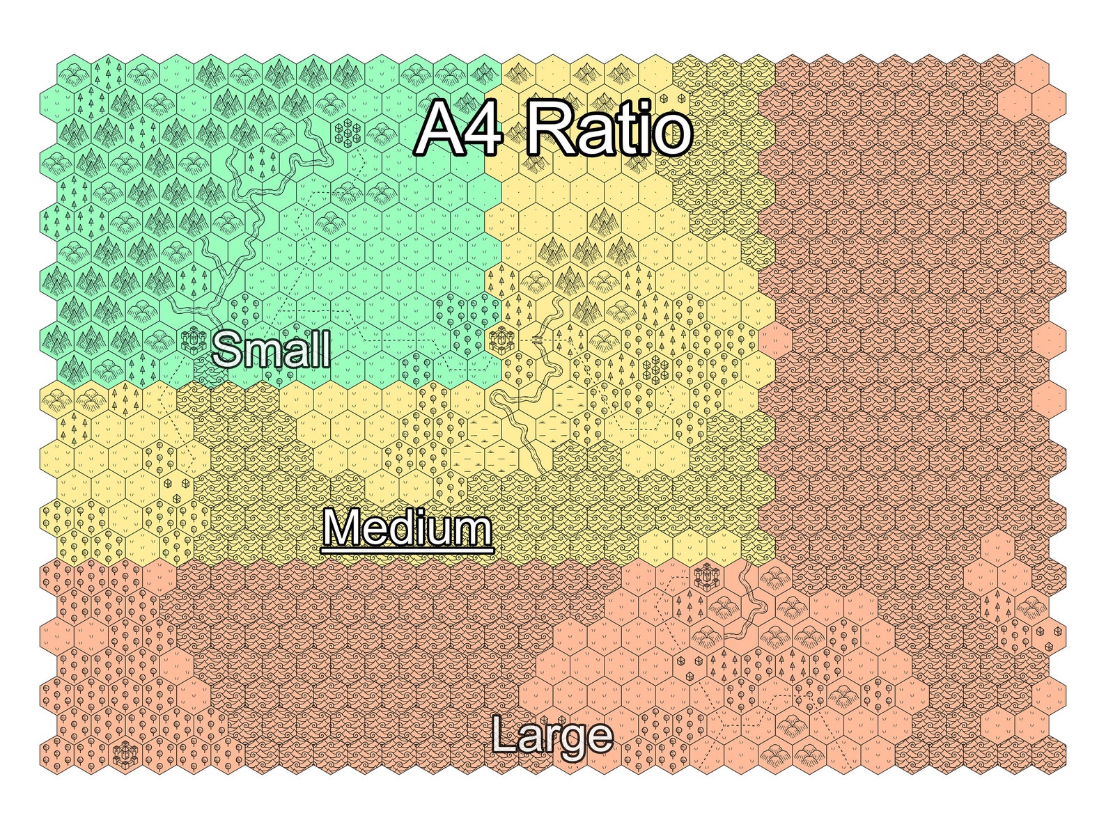 Custom Hex Map - Medium - Etsy