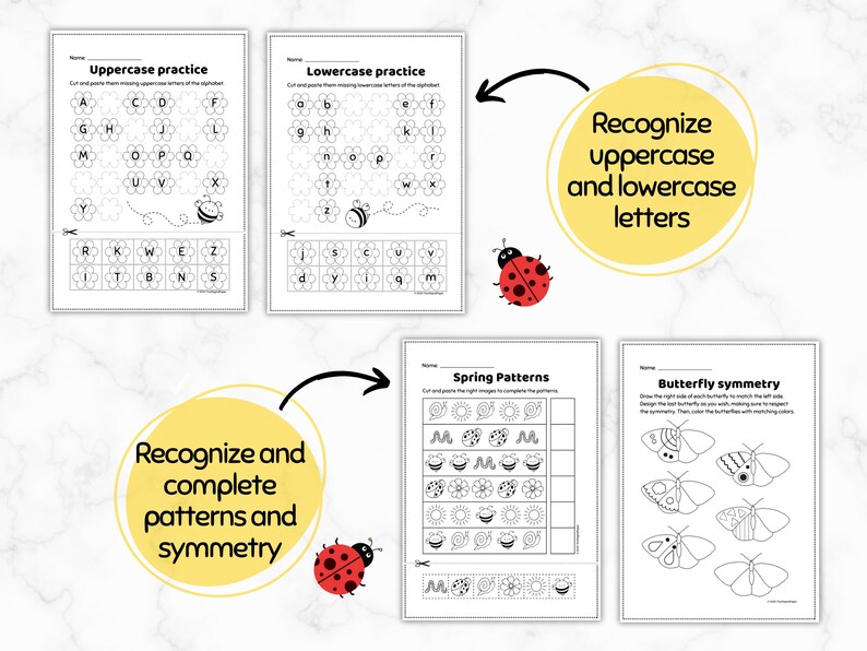 Spring Break Activity Worksheets PDF, Printable Prek & Kindergarten ...