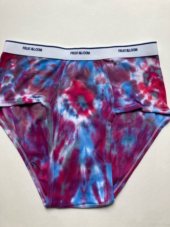 Berries Men's XL Fruit of the Loom Tie Dye Briefs 