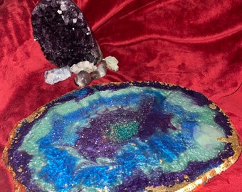 Druzy large tray