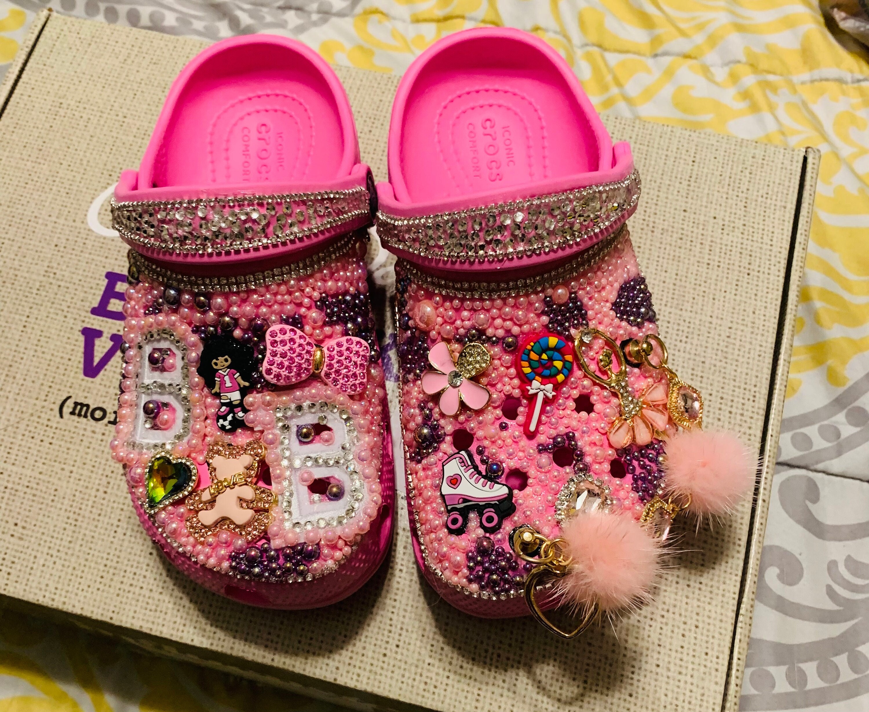 Pin by b on fashion: footwear  Crocs fashion, Bedazzled shoes diy