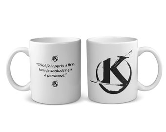 Mug Kaamelott "Moi j'ai appris à lire...". Mug citation. Cadeau unique et original pour tous les fans de Kaamelott et du Roi Arthur.