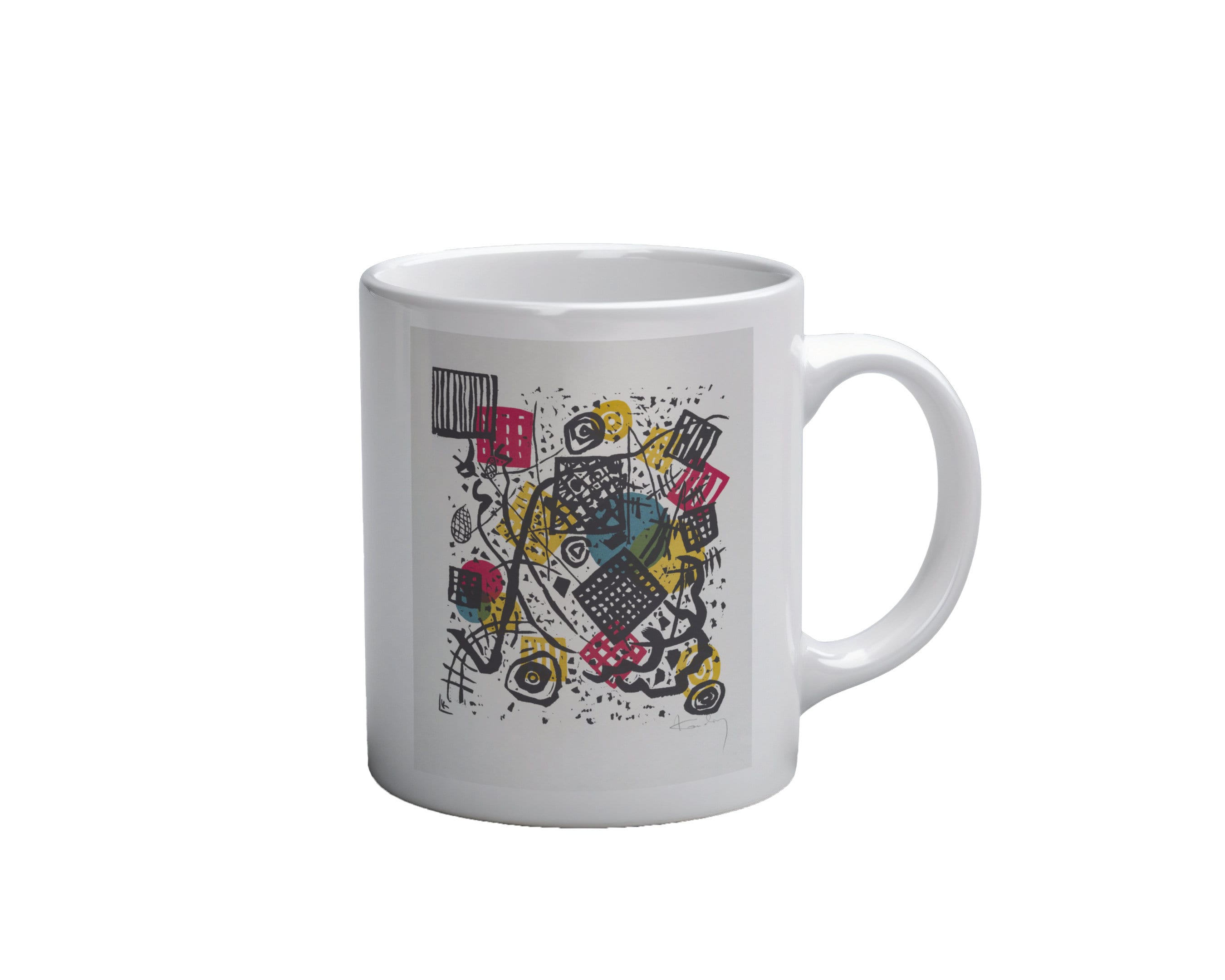 Mug Personnalisé Kandinsky Cercles Concentriques - Fait Main En France, Passe Micro-ondes, Neuf