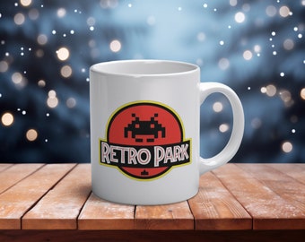 Mug Geek "Retro Park" personnalisable Cadeau Noël original et unique pour Geek