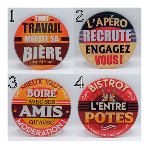 Apéro coasters. Original gift to have an aperitif with friends Birthday, Christmas