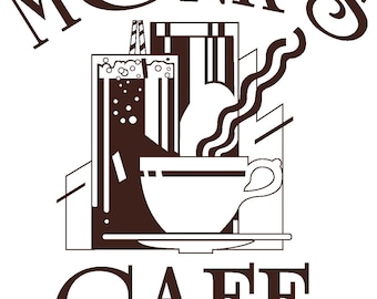 Monk's Cafe SVG, SVG Print Ready, Cut Files, Cricut, Silhouette, TV Show Shirt