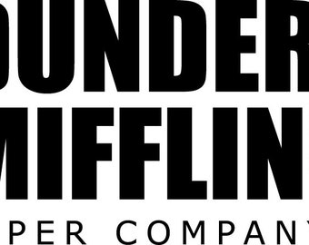 Vintage Dunder Mifflin SVG, SVG listo para imprimir, cortar archivos, Cricut, silueta, camisa de programa de televisión