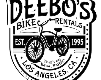 Alquiler de bicicletas vintage de Deebo - Viernes SVG, SVG listo para imprimir, archivos de corte, Cricut, Silhouette, camiseta de programa de TV