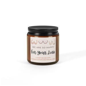 Mastectomy Gifts, Top Surgery, Breast Reduction Surgery, Breast Cancer Survivor Candle, Transgender Surgery, Mastectomy Recovery image 7
