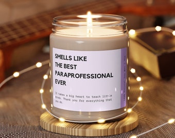 Paraprofessional Appreciation Day Gift, The Best Paraprofessional Candle, Gift For Classroom Para, Paraprofessional Thank You Gift