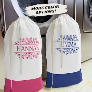 College Gifts, Back To College Gift, Personalized Laundry Bag, Dorm Decor, Dorm Essentials, High School Graduation Gift