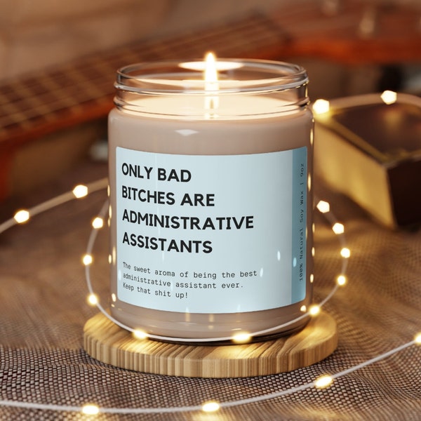 Administrative Professional Day Gift, Funny Administrative Assistant Gift, Administrative Assistant Day, Office Manager Candle