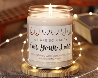 Mastectomy Gifts, Top Surgery, Breast Reduction Surgery, Breast Cancer Survivor Candle, Transgender Surgery, Mastectomy Recovery