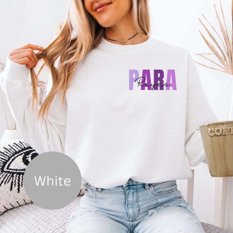 Paraprofessional Shirt, Custom Para Sweatshirt, Paraeducator T-Shirt, Paraprofessional Appreciation Gift, Para Shirt Bild 4