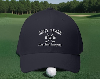 60th Birthday Gift, Born in 1966, Sixty Years And Still Swinging, Golf Partee, Golf Dad Hat, Grandpa Birthday, 60th Birthday Party