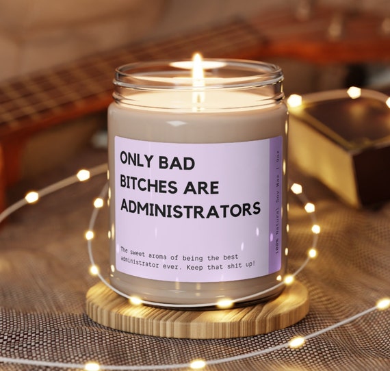 Funny Administrator Gift, Secretary Gift, Office Manager Candle, Administrative Professional Gift, Nursing Home Administrator Gift